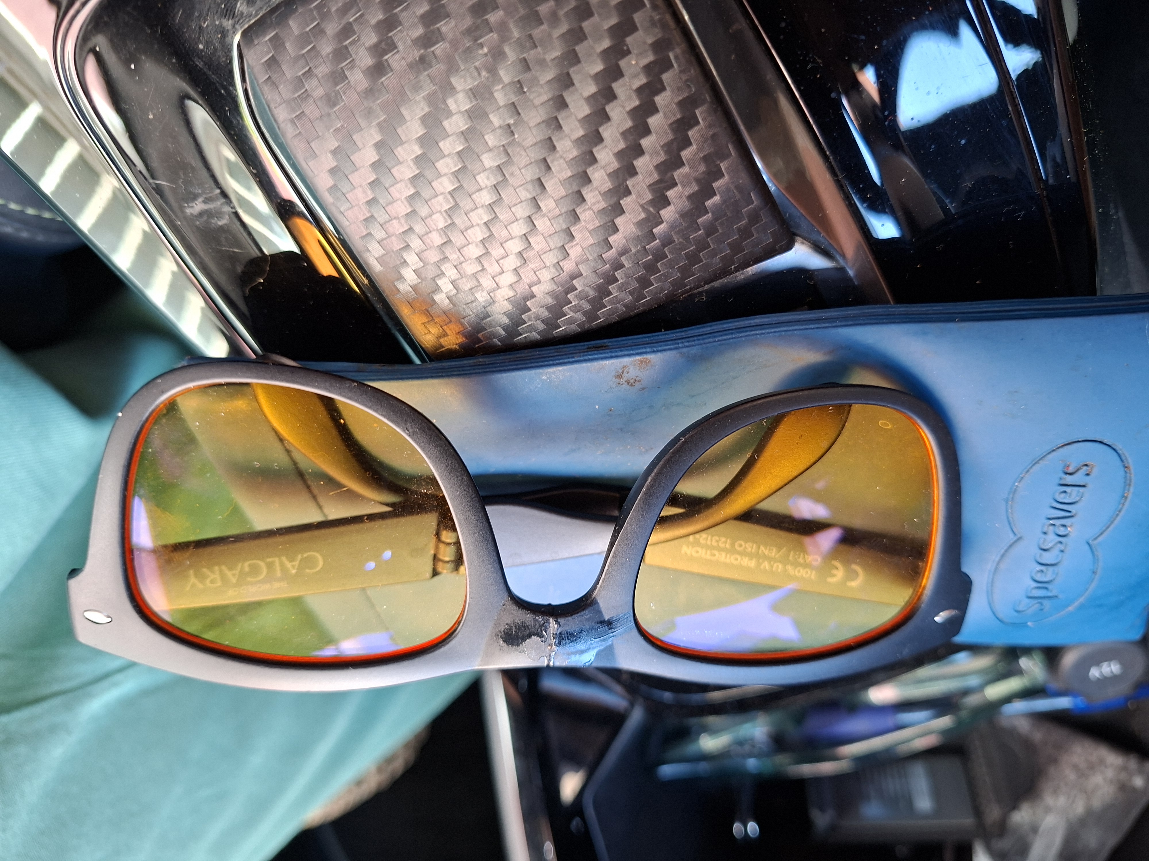Sunglasses in a case